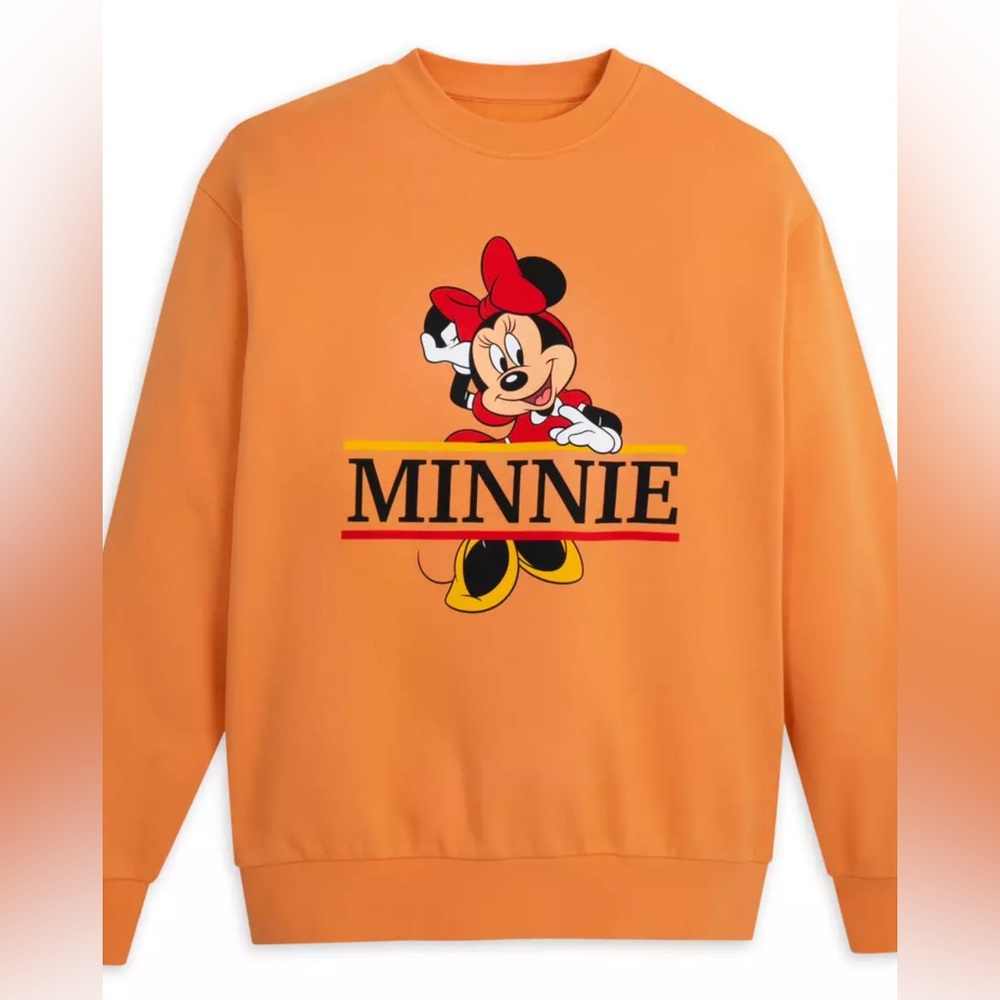 Disney Parks Minnie Mouse Pullover Sweatshirt - Size Large
